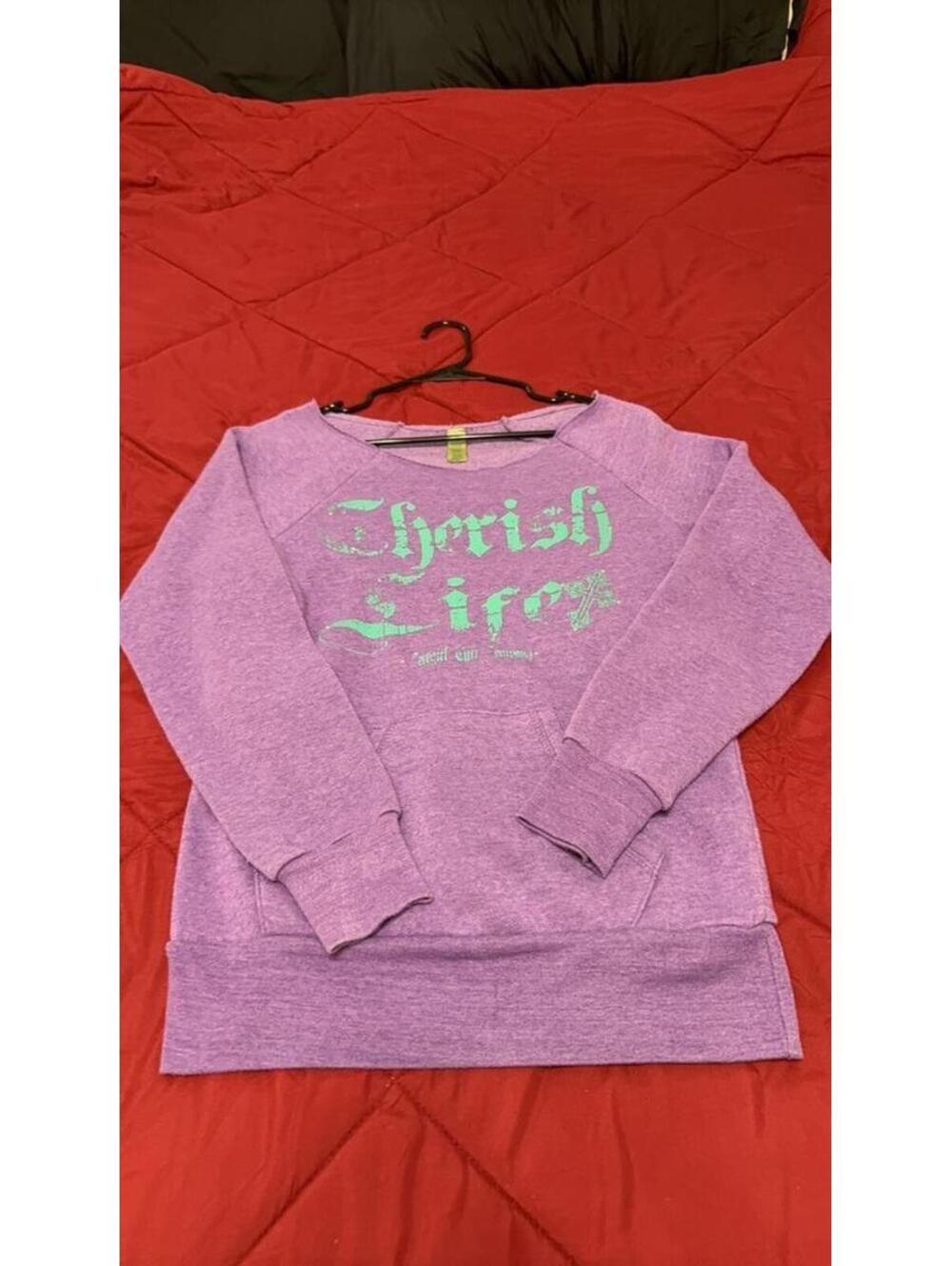 Cherish Life Purple Sweatshirt